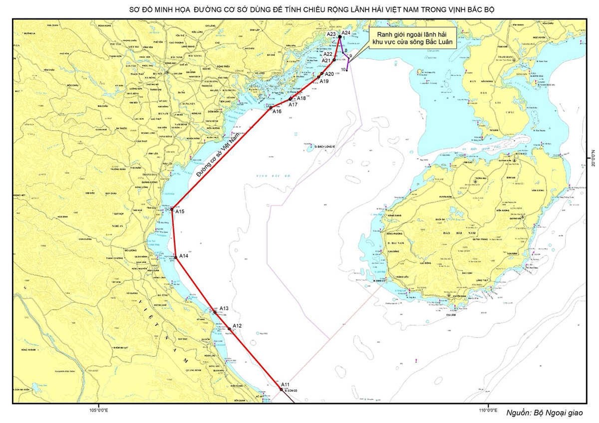 Vietnam announces baseline for determining territorial sea in the Gulf of Tonkin